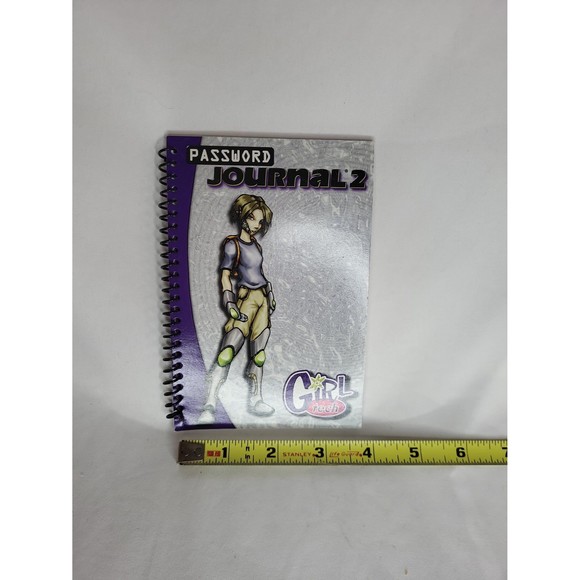 Password Journal Notebook Girltech Unused Notebook 4 x 6" - Picture 3 of 9